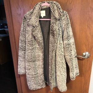 Sherpa sweater jacket